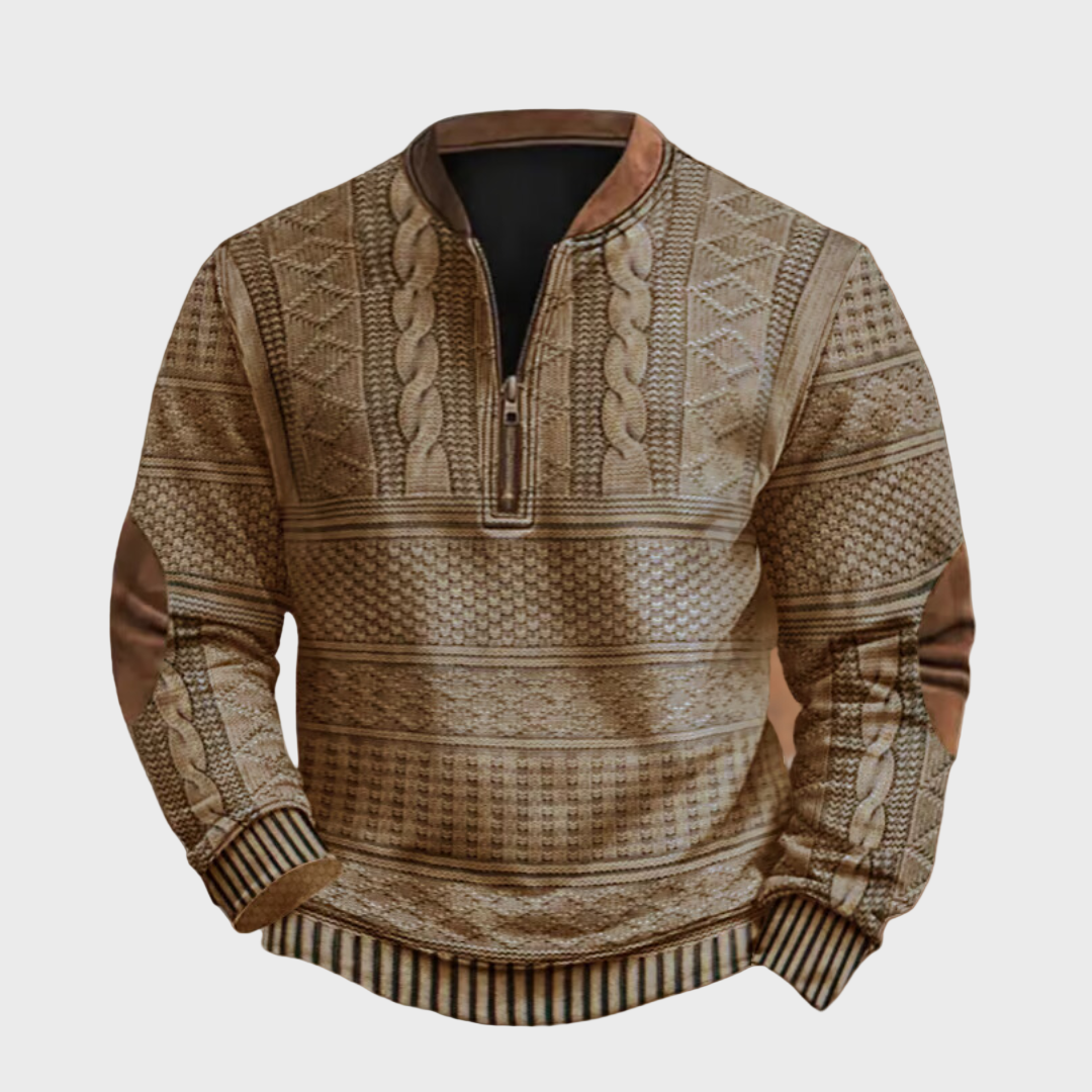 Antonio - Maglione a Maglia con Chiusura