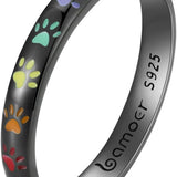 Anello in Argento Sterling con Motivo a Zampa