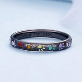 Anello in Argento Sterling con Motivo a Zampa