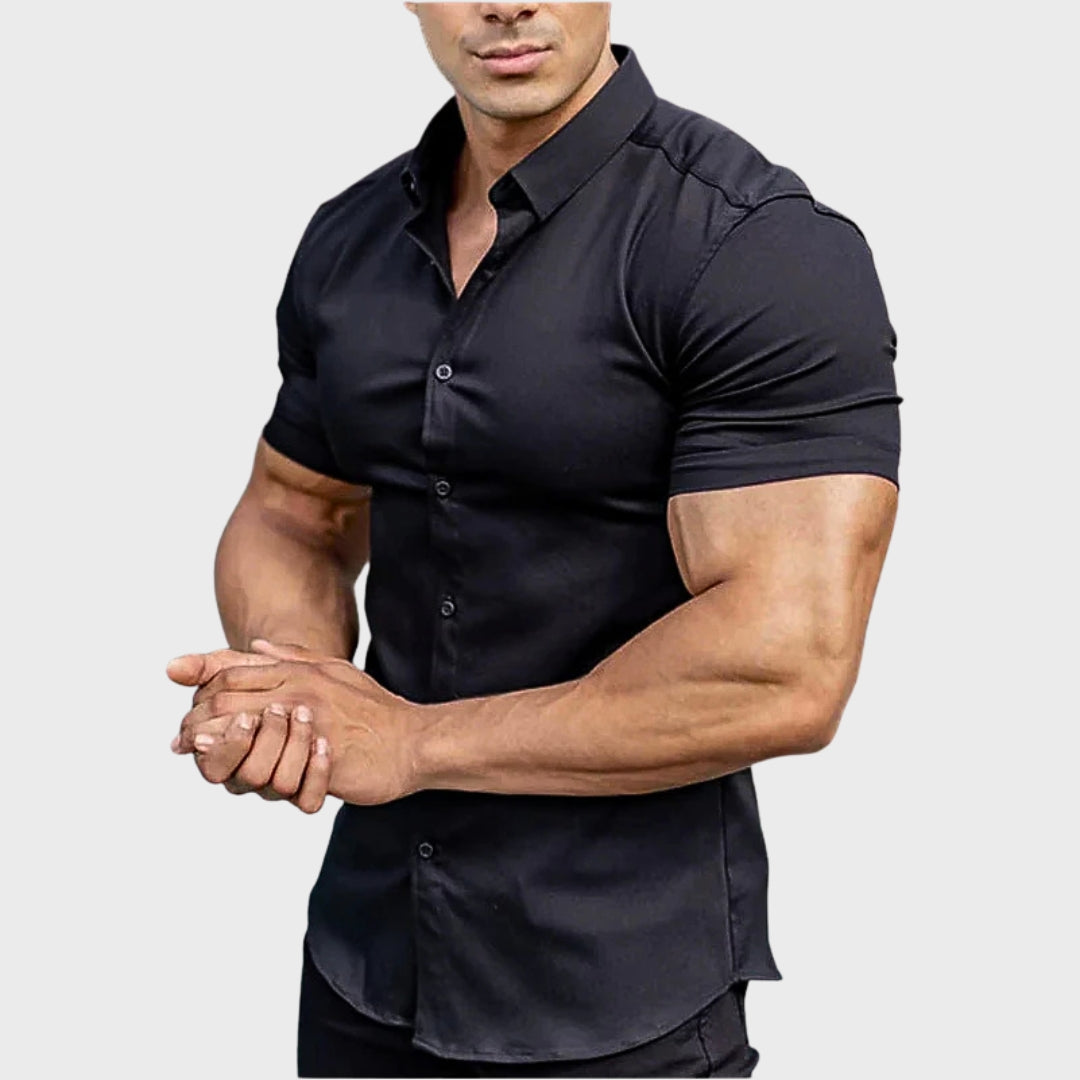 Ricardo - Camicia Slim Fit a Maniche Corte