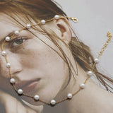 Collana Piccola di Perle in Oro