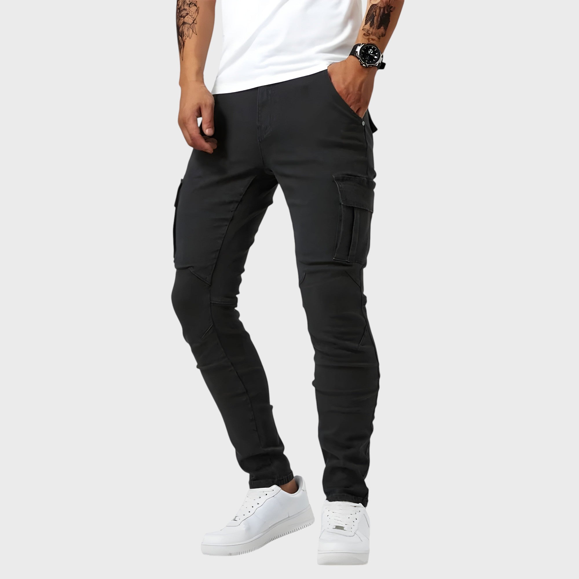 Samuel - Denim Cargo Pants