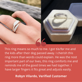 Anello Regolabile in Memoria - Piuma di Un Angelo