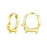 Orecchini a Cerchio Dachshund - Un Gioiello Prezioso per le Mamme di Cuccioli