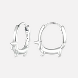 Orecchini a Cerchio Dachshund - Un Gioiello Prezioso per le Mamme di Cuccioli