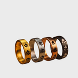 Anello in Acciaio Inossidabile con Impronta di Zampa Artigianale